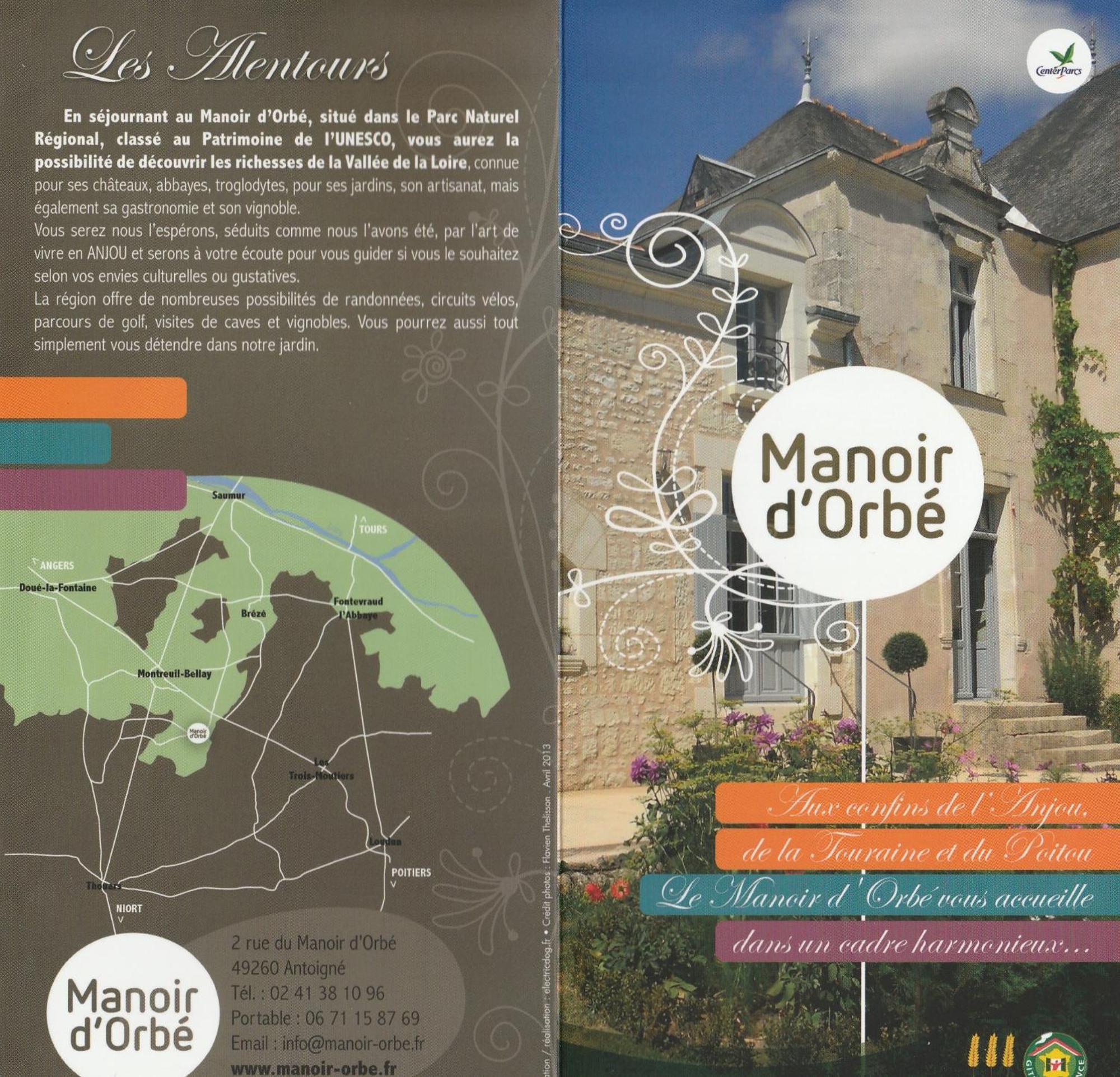 Manoir D'Orbe Hotel Montreuil-Bellay Exterior photo